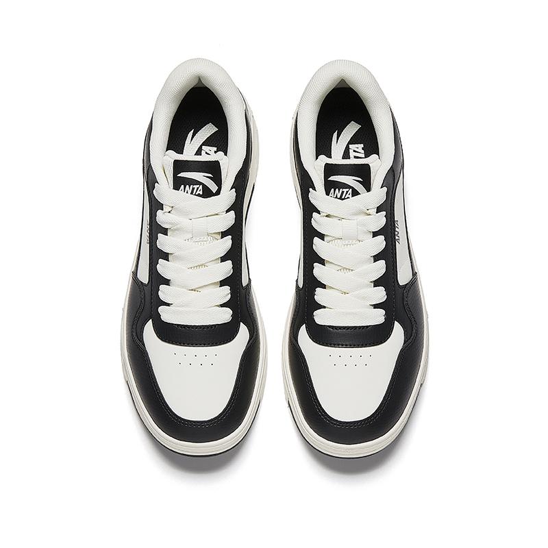 Anta Sports Casual Non-Slip Wear-Resistant Breathable Low-Top Skate Shoes Men sneaker White Black 912518008-5
