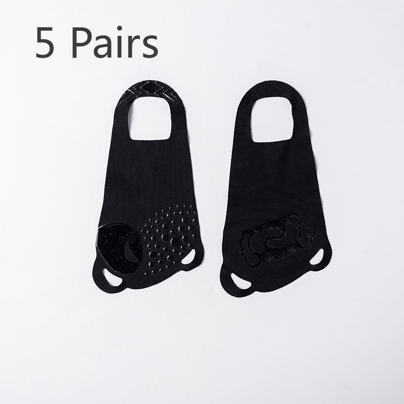 

5 Pairs Women s Summer Ultra-thin Invisible Ice Silk Short Socks for Swimming, Antibacterial, Suitable for Summer, Breathable, Children s Style 5 pairs Card set чёрный