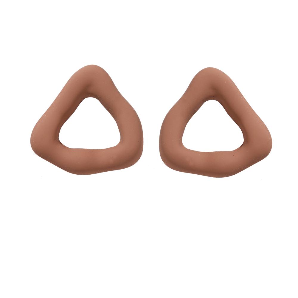 2024 Proste i kreatywne kolczyki akrylowe w kolorze cukierkowym w kształcie trójkąta Kobieca osobowość Geometryczne przesadzone kolczyki dla dziewczynek