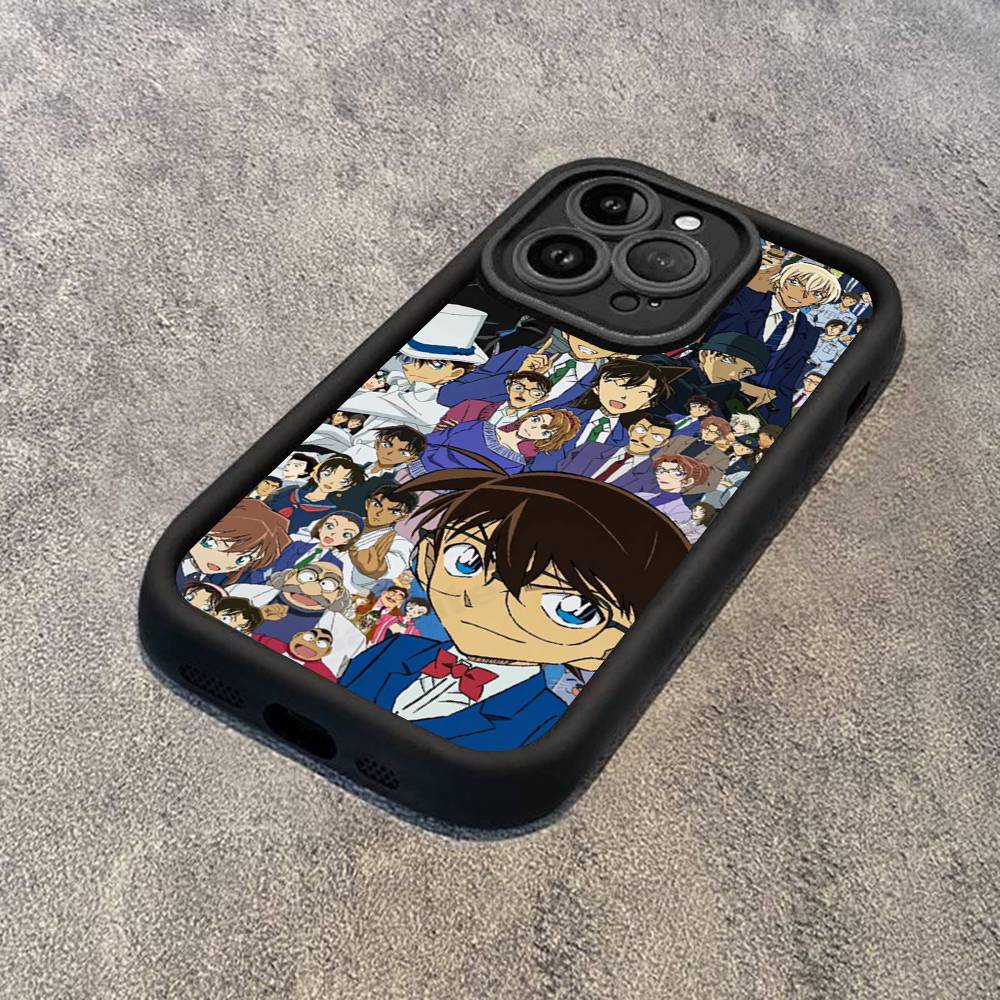 Japan D-Detective Conan Phone Case For IPhone 17 16 15 14 13 12 11 Pro Max 16E Plus INS Soft Cover