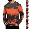 Men's Long Sleeve Hoodie with Sun Halloween Print Pullover