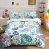 Whimsical Paisley Floral Harmony. Bedding Sets Duvet Covers Pillowcases(1* Duvet Cover 2* Pillowcases Without Duvet Insert)