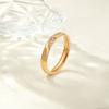 Fashionable and Versatile Bayside Titanium Steel Ring Women's High-Quality Exquisite Index Finger Accessory