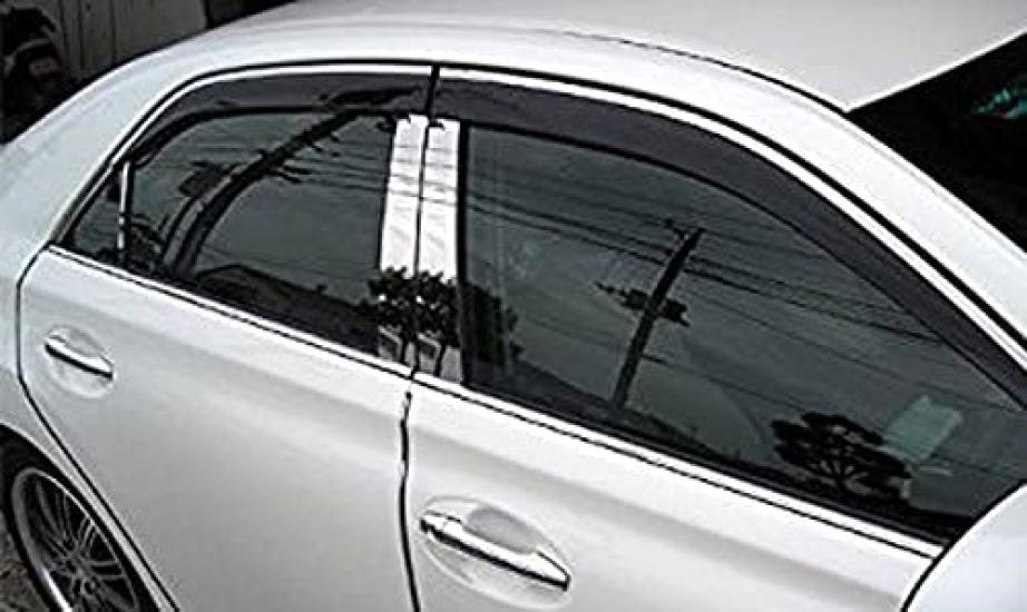 BRIGHTZ Stainless Steel Plated Pillar Panels for Mark X No Visor Required Compatible with GRX Mark and Mark X Ultra-Mirror (6-Piece Set) (130, 133,