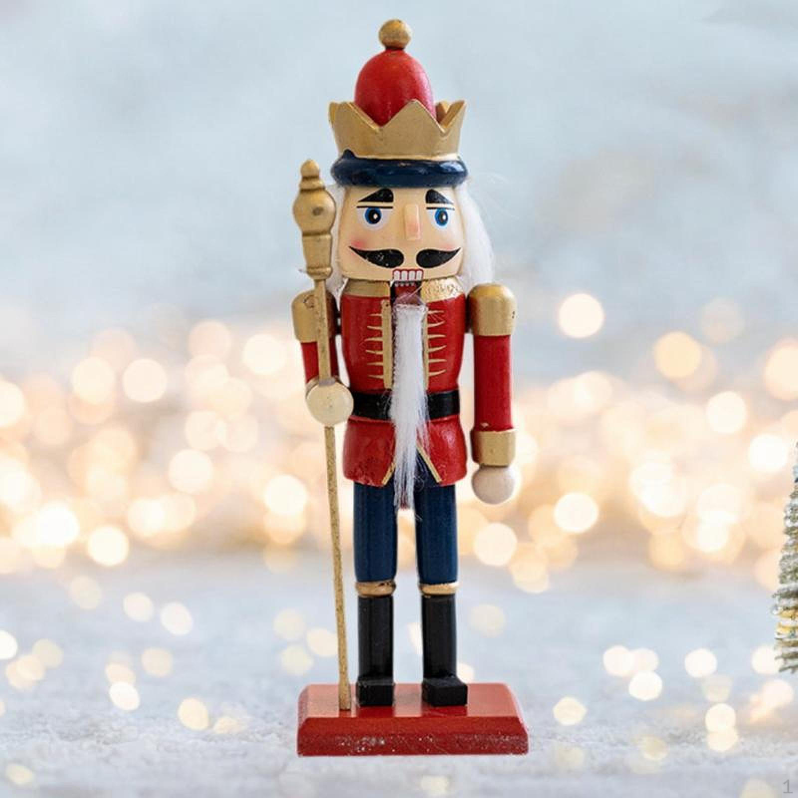 

Різдвяна декоративна статуетка Лускунчик Орнамент Класичний (16 см заввишки) для центрального будинку Red Dark Blue