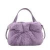 Furry bag women's large-capacity new fashion shoulder bag, furry high-end autumn pleated cloud bag
