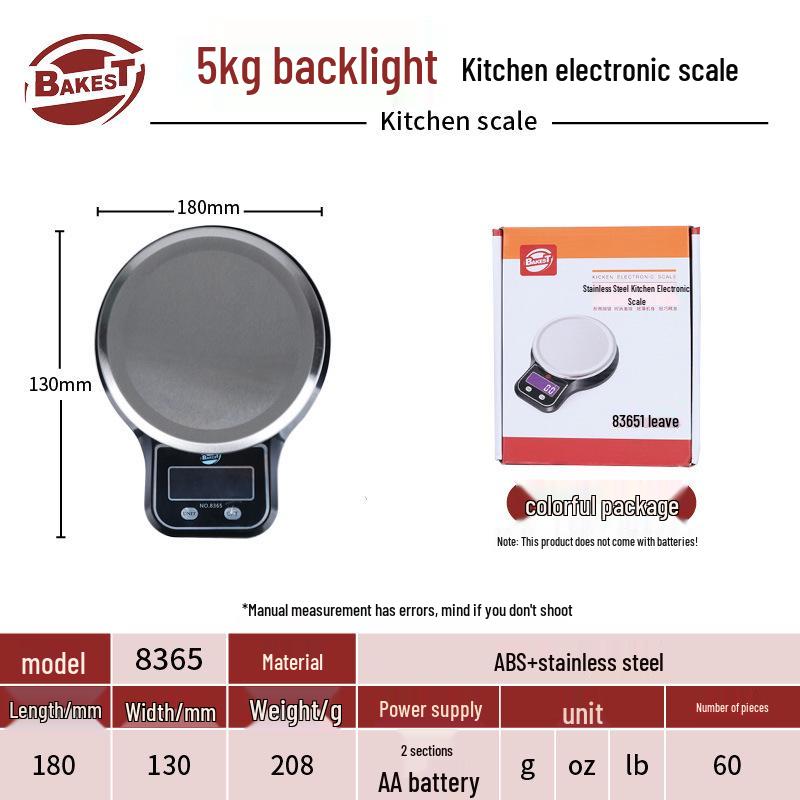 High Precision Touch Screen Kitchen Scale for Baking and Cooking