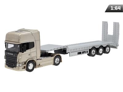 Model 1:64, Scania V8 R730, Golden Tractor, Low-loader