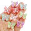 10pcs Cute Cartoon Butterfly Flat back Resin Scrapbook Figurines DIY Home Decor Crafts