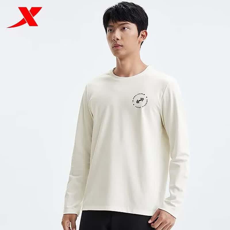 XTEP Men s Long Sleeve Breathable Round Neck T-Shirt S