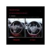 Steering Wheel Cover, Genuine Leather, Handmade Leather Cover, Universal for Men and Women, Suitable for All Seasons, Non-Slip Stitched Handle Cover