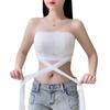 Sexy Large Size Strapless Lingerie Female Large Breasts Gathered Non-slip Invisible Bustier Wrapped Backless Backless Bra
