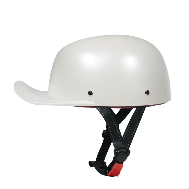 U2JA Baseball Cap Helmet Motorcycle Vintage Retro Helmets Summer Open Face Scooter Cruiser Chopper Gangster for Men Women Kid