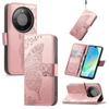 For Honor X70 5G/Honor X9d 5G/Honor Magic8 Lite 5G Case with Strap Butterfly Pattern PU Leather Wallet Phone Cover
