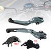 Verstellbarer Kupplungsbremshebel passend für YAMAHA XSR900 XSR900GP MT-09 24-25 Schwarz