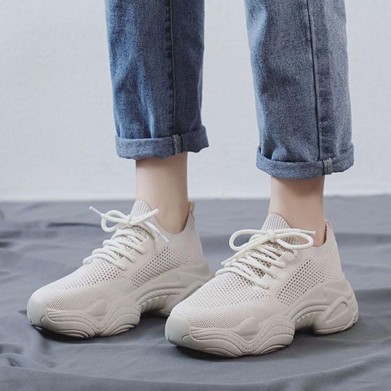 

Летние новые дышащие сетчатые женские универсальные кроссовки Ins Feet Small Thick Bottom Sneaker Tide 33