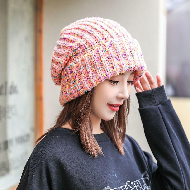 Women's Hat  Autumn Winterheattech Big Head Circumference Loose Hat Fashion Hat