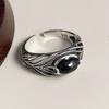Xiaomi BF CLUB 925 Sterling Silver Ring For Women Jewelry Retro Wide Open Vintage Handmade Ring Allergy For Party Birthday Gift