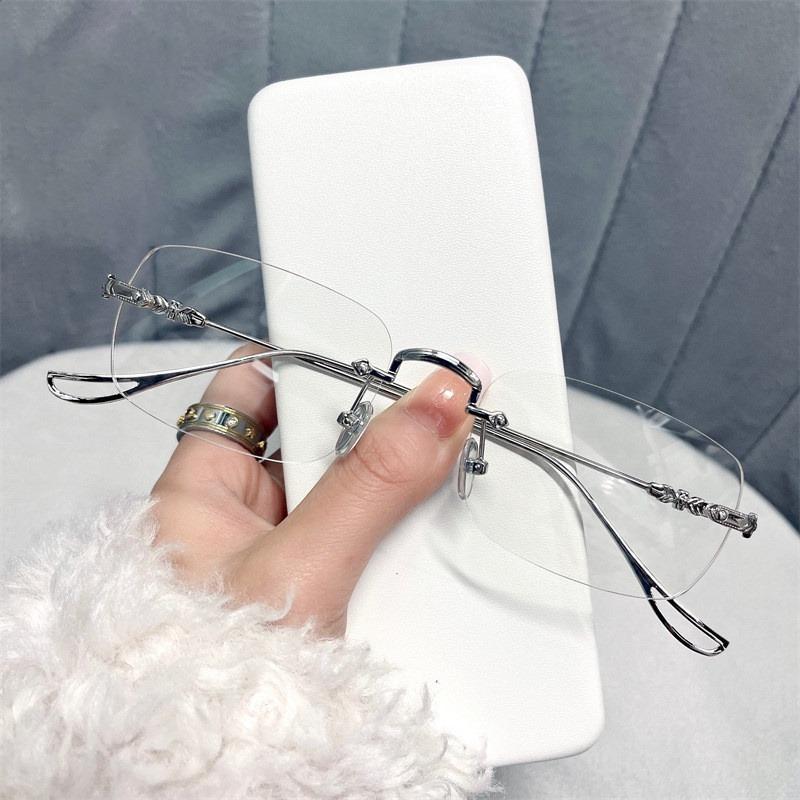 Korean Fashion Style Oval Eyeglasses Frame Round Glasses Shades Glasses for Women/Men