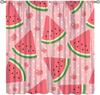 Erdbeer Frucht Blume Niedliche Vorhänge Groovy Funky Trendige Blumenbedruckte Stangentasche Fensterbehänge für Mädchen Schlafzimmer Wohnzimmer