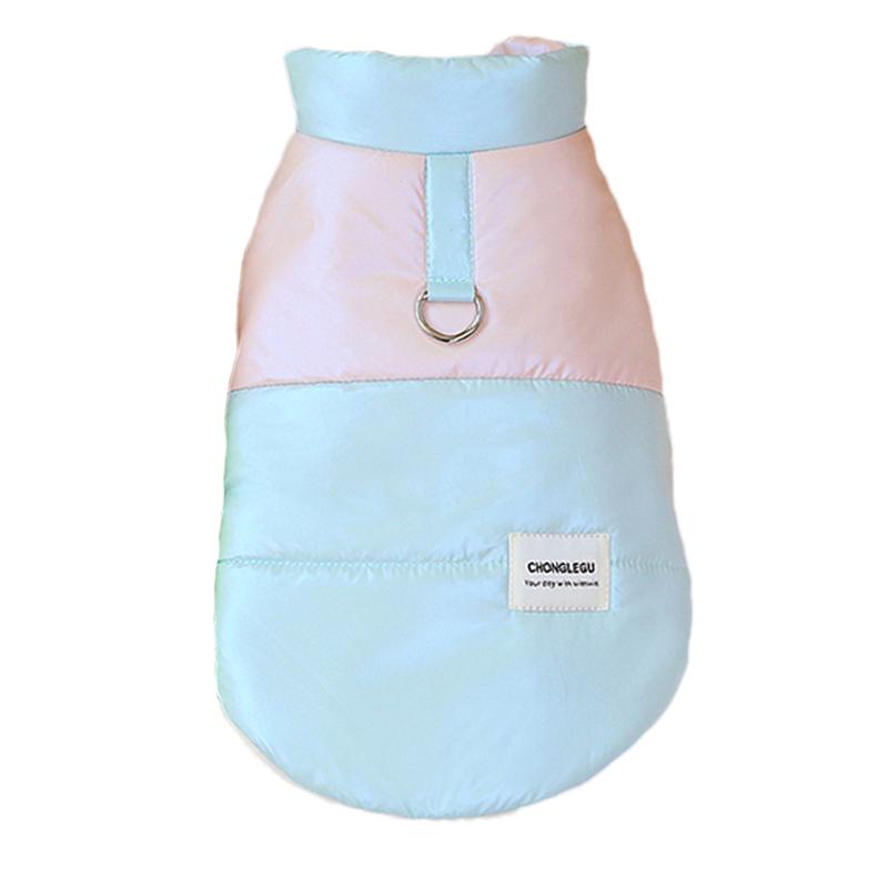 

Зимняя теплая одежда для собак средних и маленьких пород, флисовая куртка для собак, одежда для щенков, одежда для французских бульдогов, чихуахуа L синий