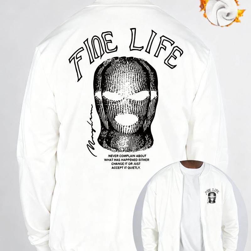 

Sherpa Lined Baseball Jacket, 100% Cotton Twill, Solid Navy Blue, Warm & Durable for Winter Commute S