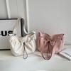 Large Capacity Drawstring Shoulder Bag Zipper Casual Crossbody Bag Nylon Shoulder Bag  Travel
