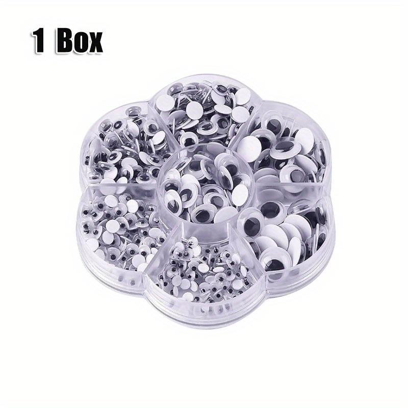 700PCS/Box Multi-dimension DIY Black White Eye Stickers,Handmade Doll Self Adhesive Sticky Eyes, 3D Toy Eye Stickers,DIY Art Cra
