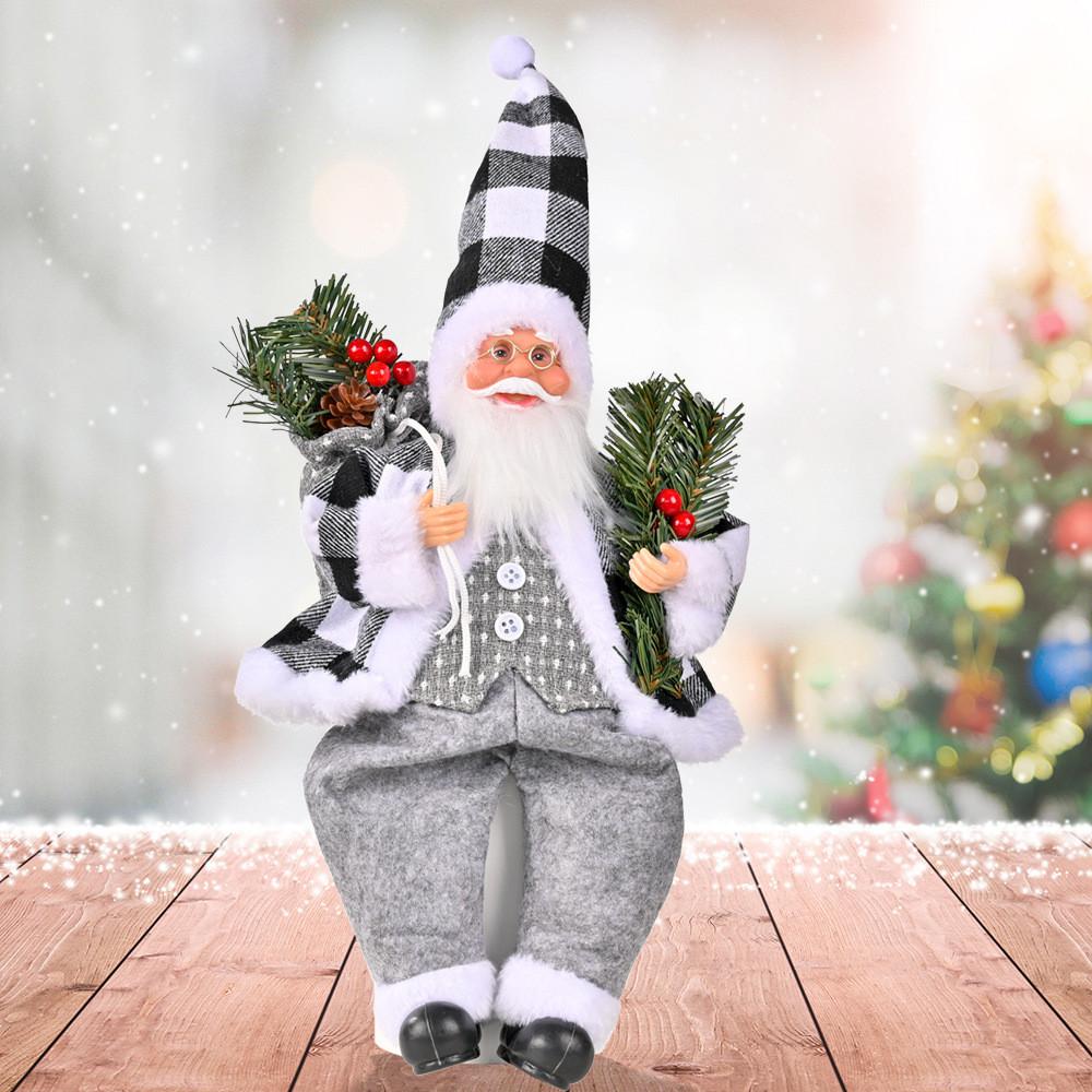 Charming Resin Santa Claus Figurine For Joyful Christmas Celebration And Festivities
