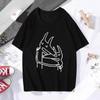 Car Seat Music Band Headrest Classic T-shirt Unisex DMN Long-sleeved Tee Summer Crewneck Black Shirt
