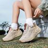 Outdoor Hiking Shoes Men's and Women's Mesh Breathable Non-slip Wear-resistant Off-road Hiking Shoes Lightweight Cushioning Hiking Shoes