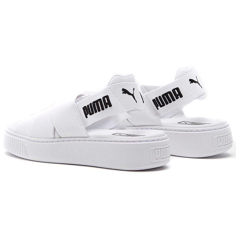 Puma Platform Trace Sports Sandals 'White Black' Women's 365478-02