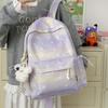 Schoolbag New Simple Daily Lightweight Dream Gradual Change Star Backpack Girl Heart Backpack Student Large Capacity Schoolbag