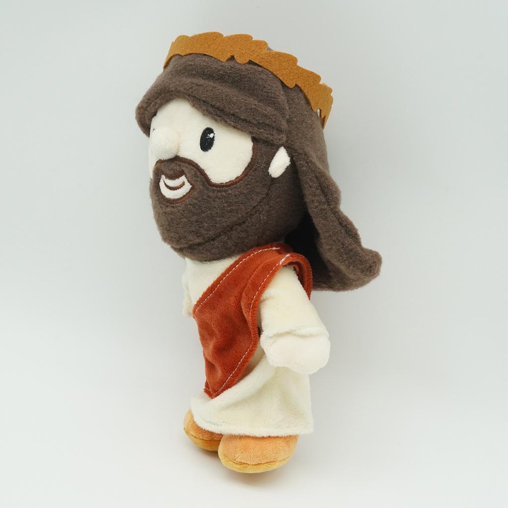 New 26cm Bearded Plush Toy Soft Stuffed Doll Kawaii Cartoon Anime Jesus Plushies Birthday Gift Fun Doll