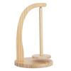 Yarn Holder Wooden Yarn Spinner Rotating Yarn Ball Stand Portable Knitting Crochet Spindle Dispenser for Household Wood