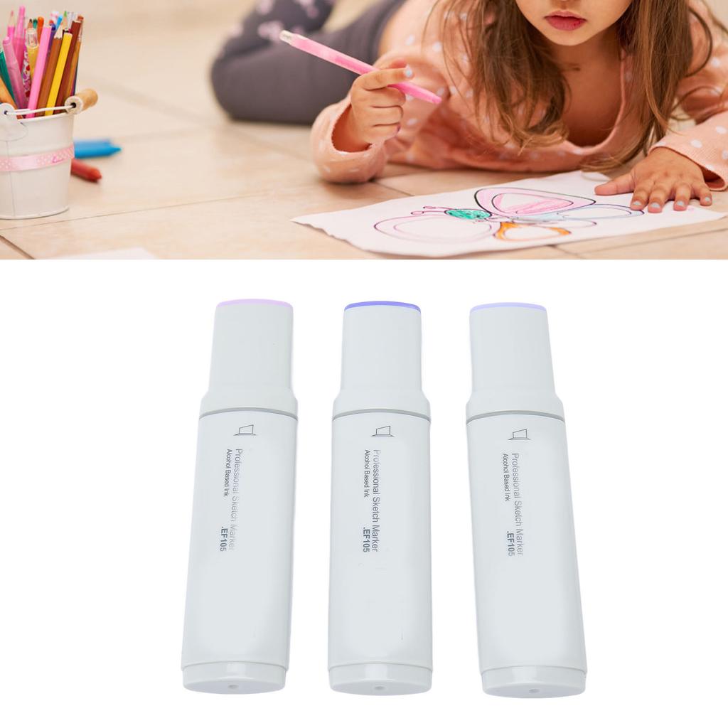 Set di 3 pennarelli Jumbo Professionali Grandi Larghi HD Pittura a Essiccazione Rapida Pennarello Set per Pittura Disegno