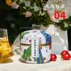 Portable Tea Box Universal Tea Storage Sealed Container Retro Pattern Printed Metal Jars Kitchen Organizer Cans Tins Candy Box 1pc