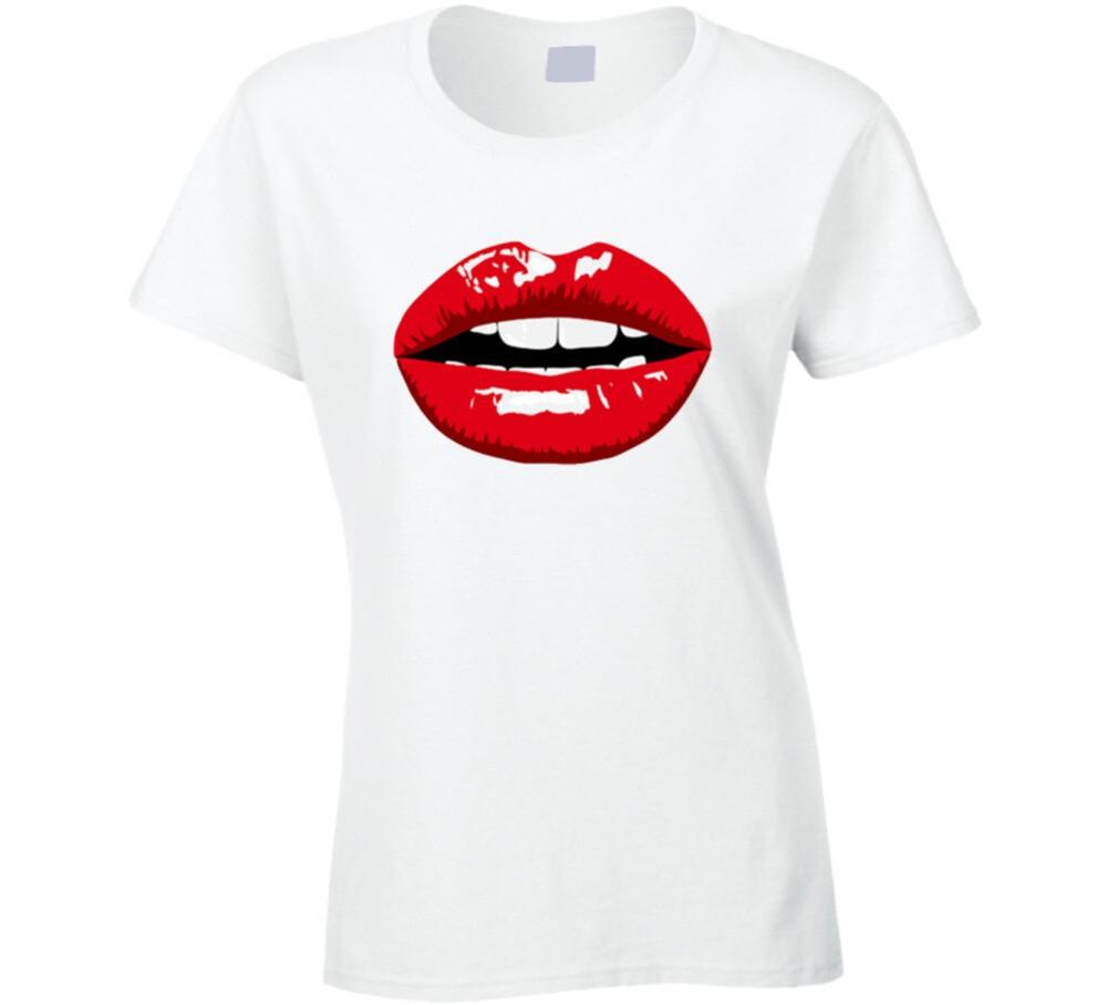 

Hot Lips Funny Sexy Ladies T Shirt 4XL