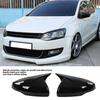 Pair Rr View Mirror Protective Covers Left Right Snap In Replacement for MK6 2018+(Glossy Black )