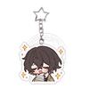 Bungo Stray Dogs Acrylic Keychain Dazai Osamu Edogawa Rampo Nakajima Atsushi Kawaii Exquisite Bag Decoration Keyring Pendant