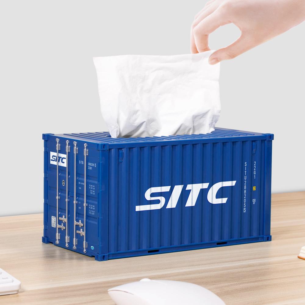 

Мини-контейнер для перевозки, модель автомобильной коробки для салфеток, индивидуальный настольный органайзер для салфеток, креативный пластиковый держатель для салфеток для гостиной