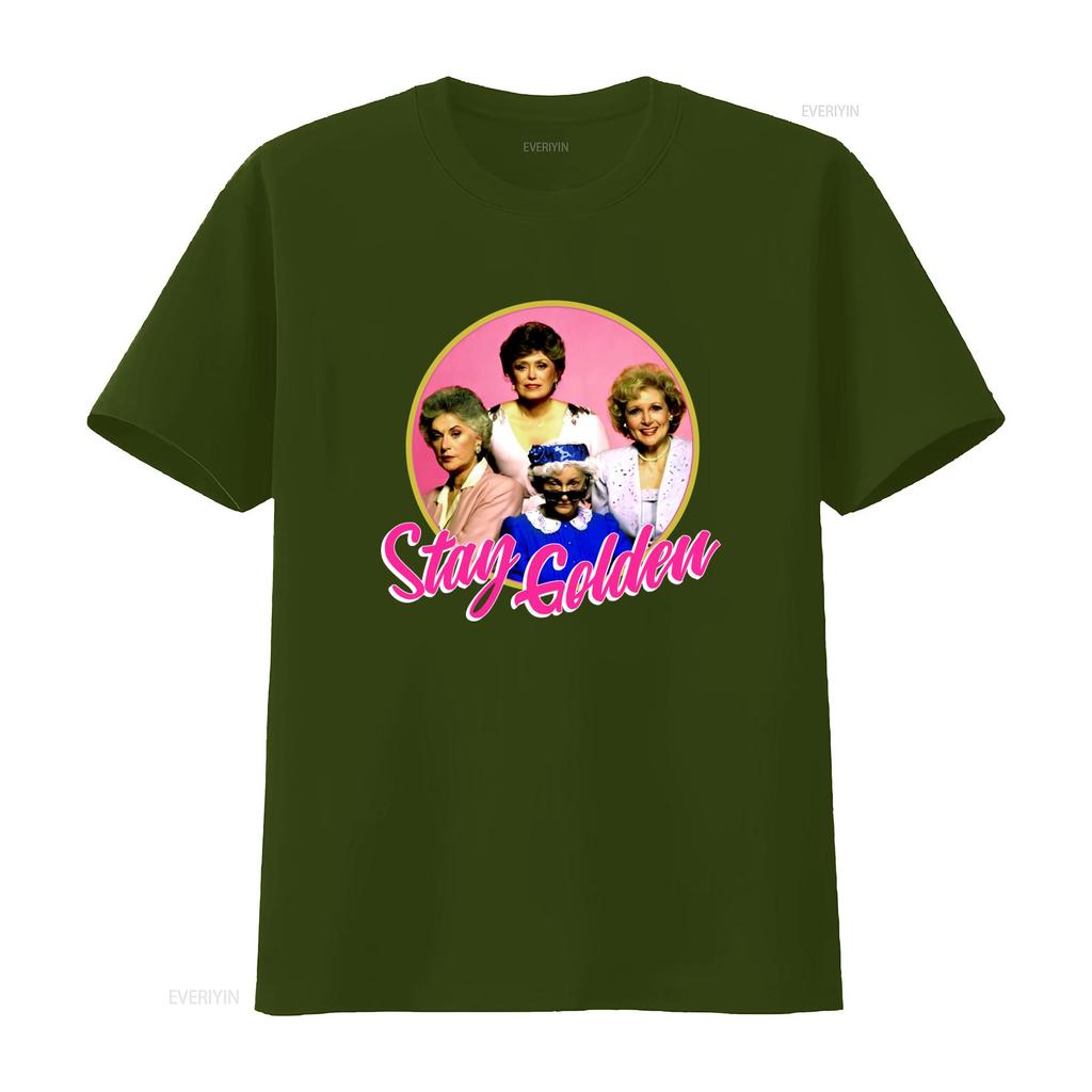 The Golden Girls Stay Funny Television Show Unisexs T Shirt New L Vintage Washed Streetwear Slightly Soft Breathable Fashion