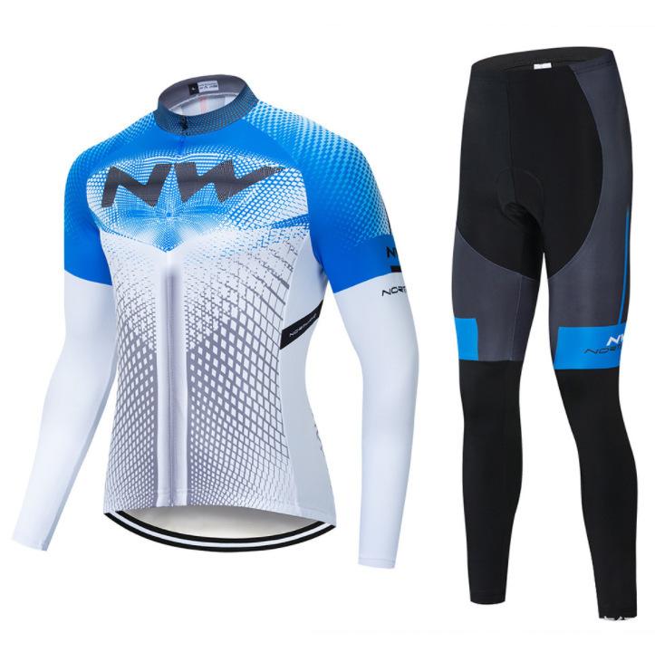Cycling Suit Long Sleeve Suit Men's and Women's Quick-Drying Highway Mountain Bike Suit Outdoor Cycling Equipment