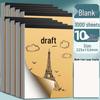 Thickened Draft Paper Book for Junior High and High School Students with Sections