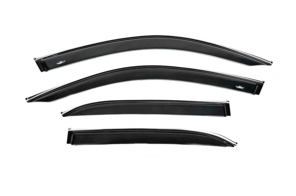 

Ветровики с хромом (4 шт, HIC) для Mercedes GLE W167