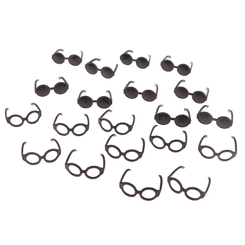 20 szt. akcesoriów dla lalek, mini plastikowe okulary dla 1 osoby:6 Domek dla lalek Zabawka dla dzieci