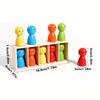 12pcs Wooden Doll Color Memory Games - Children's Puzzle Games, Parent-child Interactive Activities, and Creative Board Games