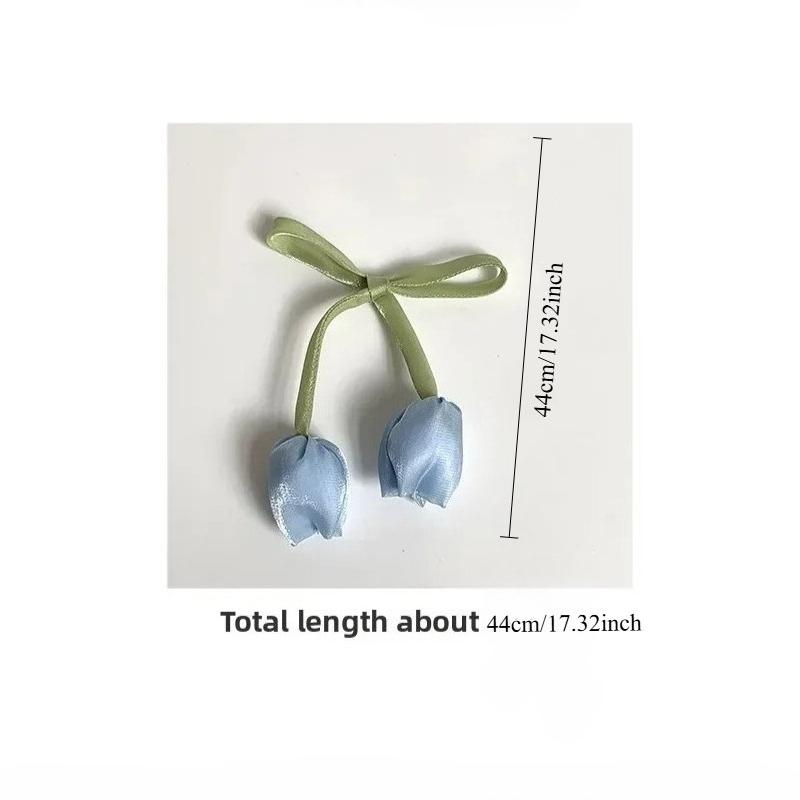 10 pieces of tulip fabric flowers DIY clothing accessories hair accessories bag clothing hair clips