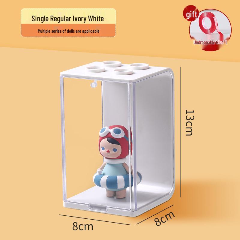 Transparent Acrylic Display Cabinet for Pop Mart Figures - Large Blind Box Storage Stand