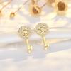 925 Sterling Silver Cross Stud Earrings For Women High Quality Exquisite Student Girlfriend Jewelry Accessories Heart GiftGood product